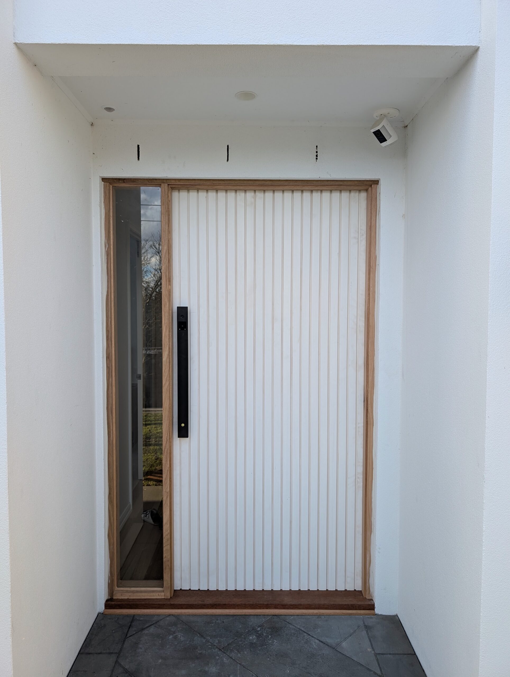 Batten Door in Black Rock
