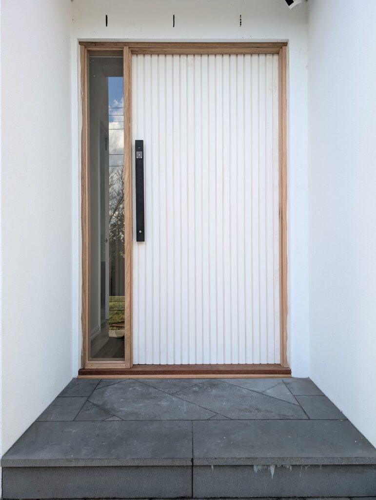 Batten Door in Black Rock